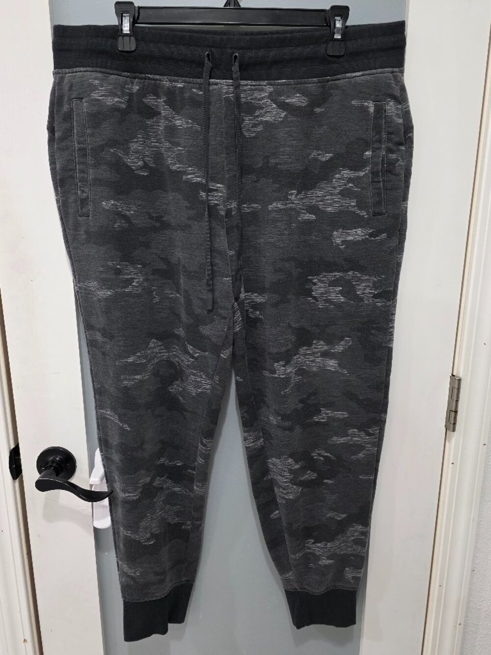 Athletic Works Black Camo Jogger Pants – Size XL (16-18) – Drawstring - Picture 1 of 10
